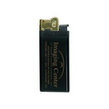 Black Super Slim w/ Gold Cap Standard Lighter